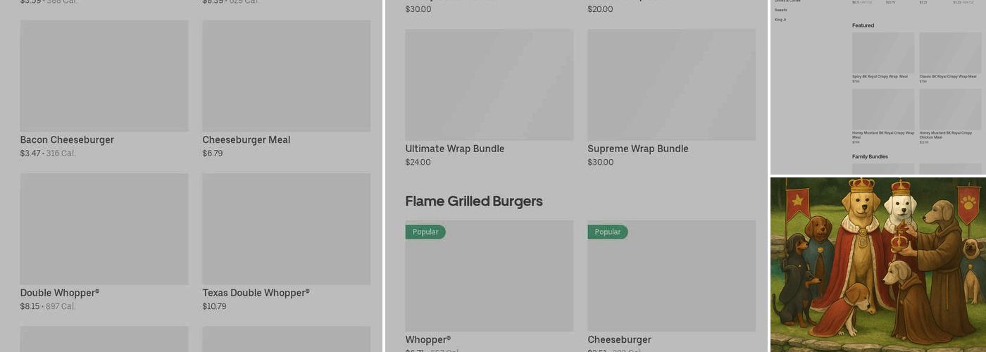 Burger King Menu