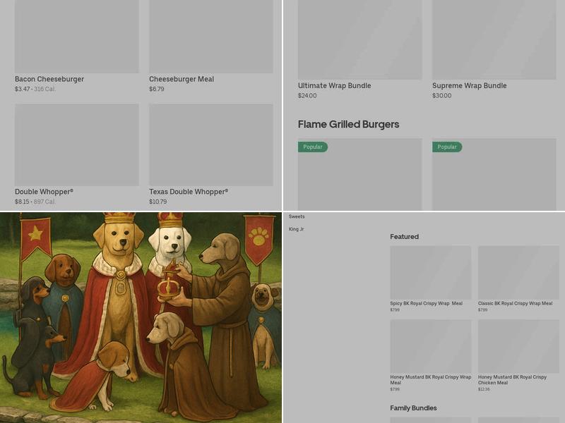 Burger King Menu