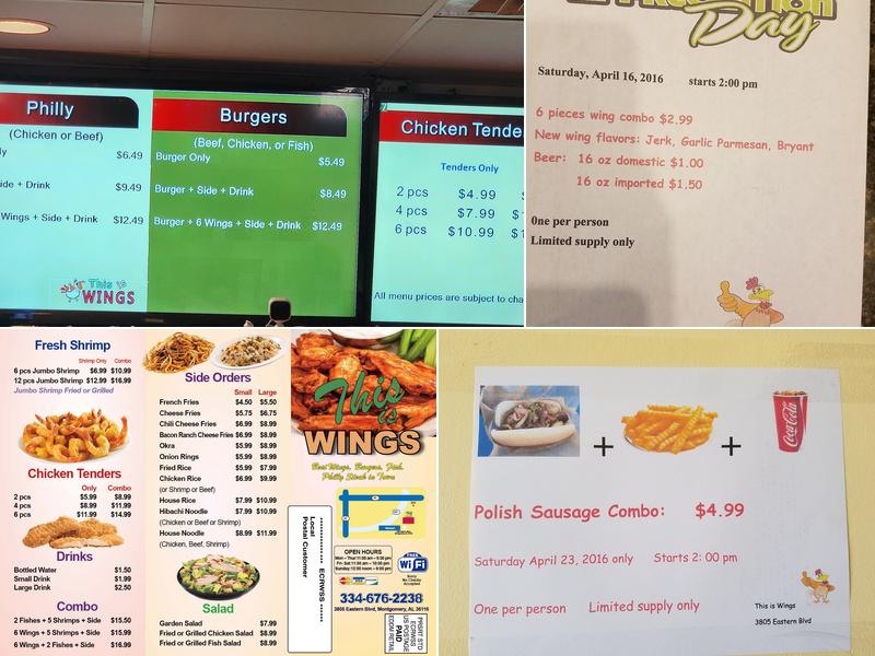 This Is Wings Menu