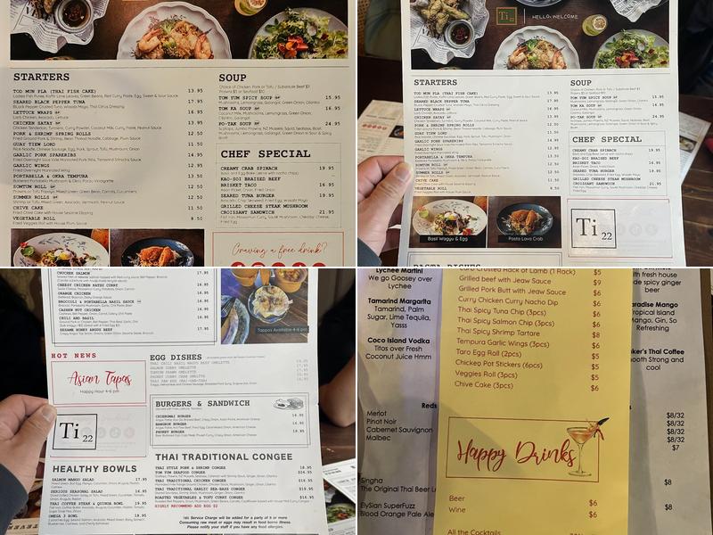 Ti22 Menu