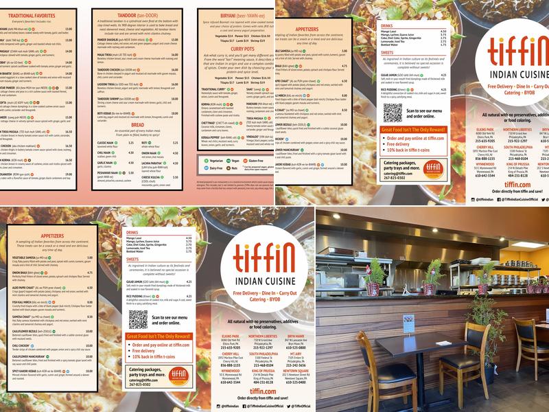 Tiffin Indian Cuisine Newtown Square Menu