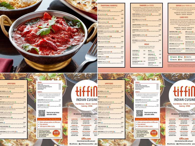 Tiffin Indian Cuisine South Philadelphia Menu