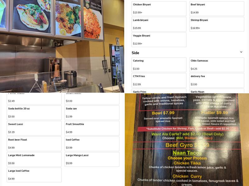 Tikka Menu