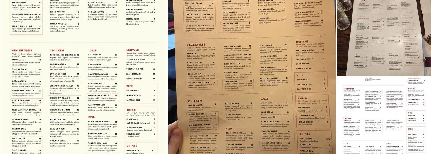 Tilak Menu