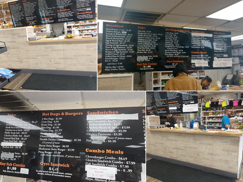 Time Out Deli & Market Menu