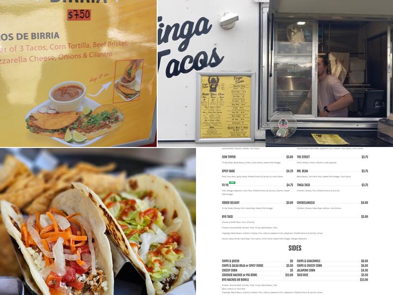 Tinga Tacos Menu