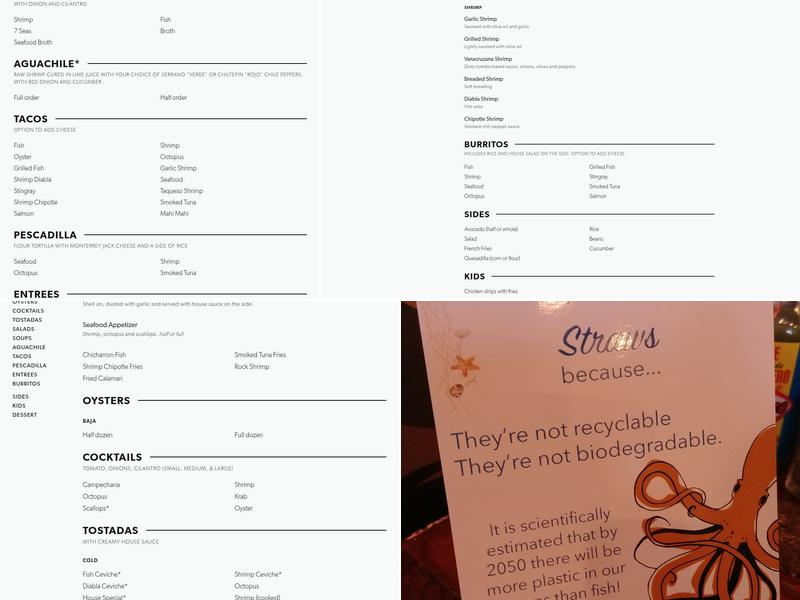 TJ Oyster Bar Menu
