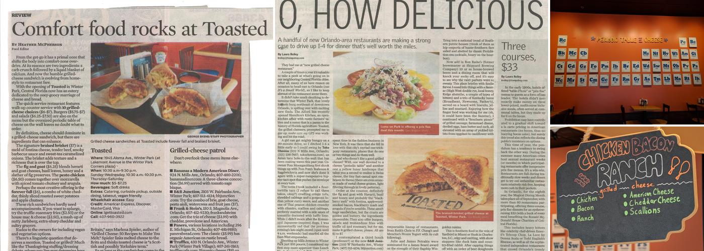 Toasted (UCF area) Menu