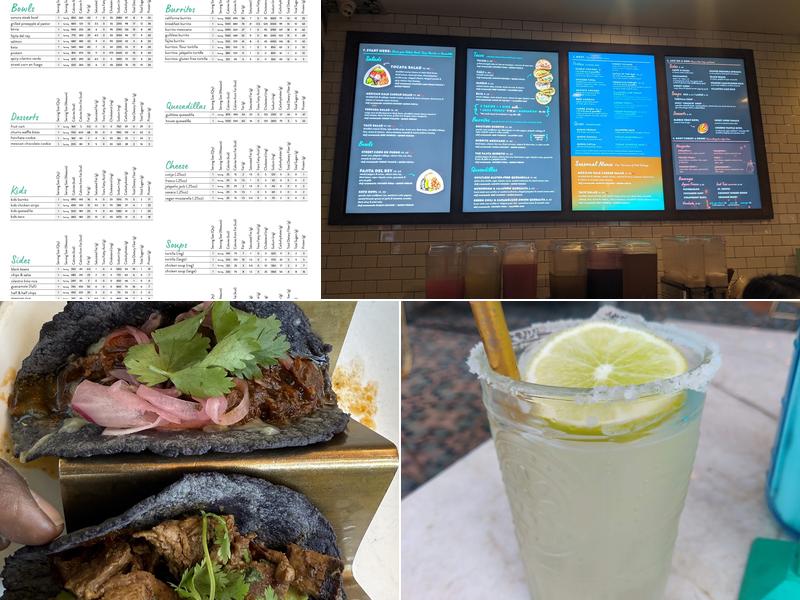 Tocaya Modern Mexican Menu