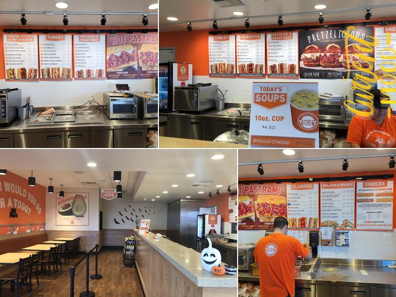 TOGO'S Sandwiches Menu