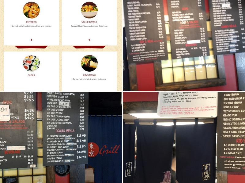 Tokyo Grill Menu