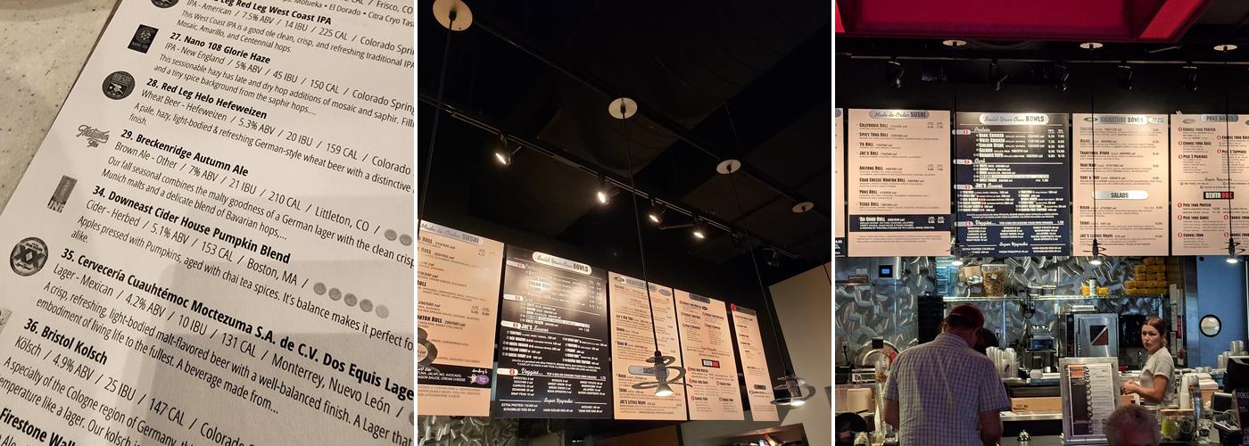 Tokyo Joe's - Powers Menu