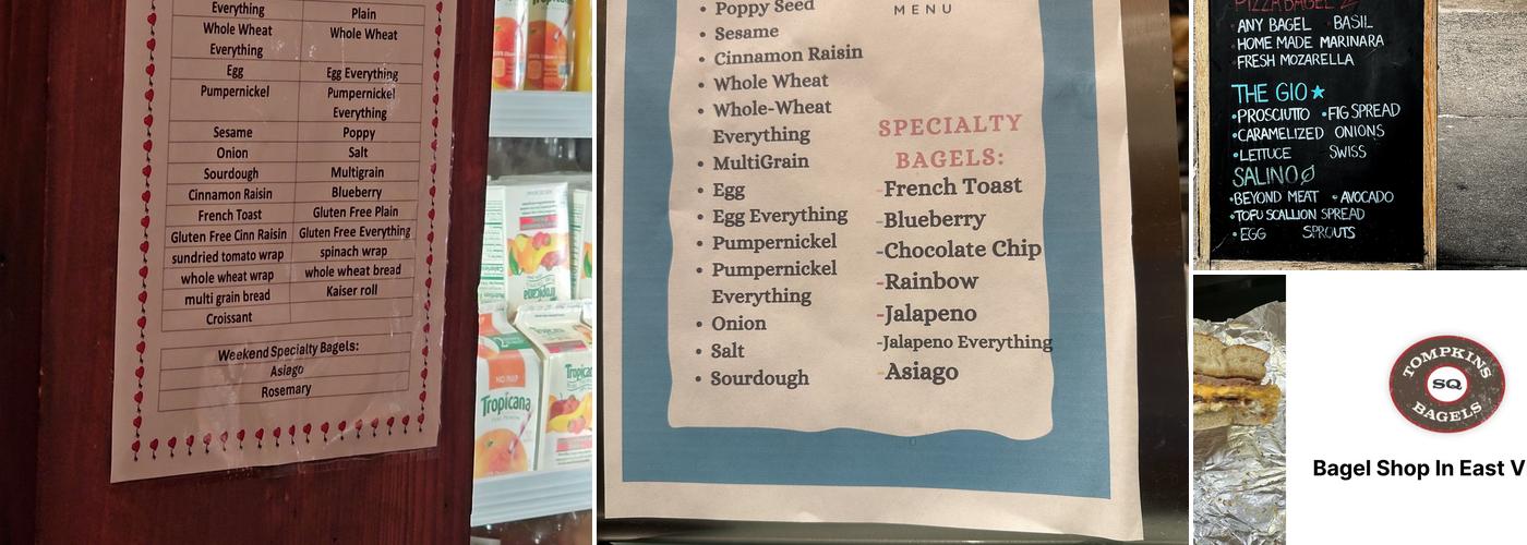 Tompkins Square Bagels Menu
