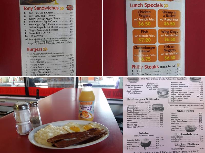 60TH MARKET DINER (Tony formerly) Menu