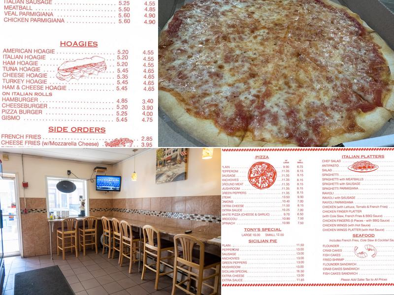 Tony's Pizzeria of Port Richmond Menu