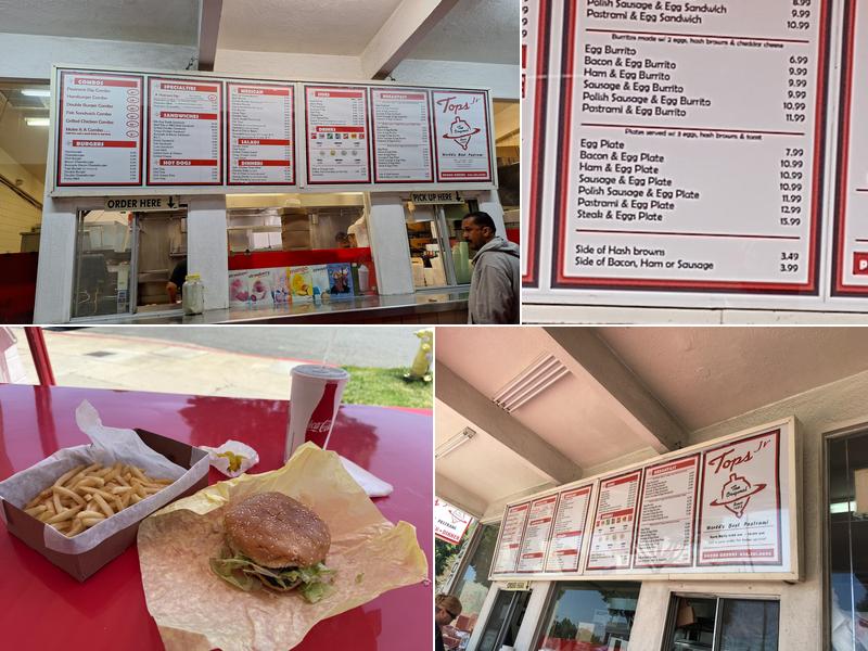 Tops Junior Menu