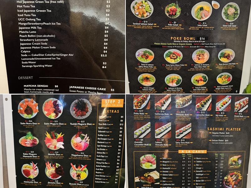 Tora Japanese Restaurant Menu