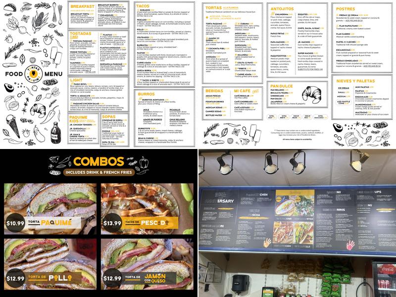 Tortas Paquime Menu