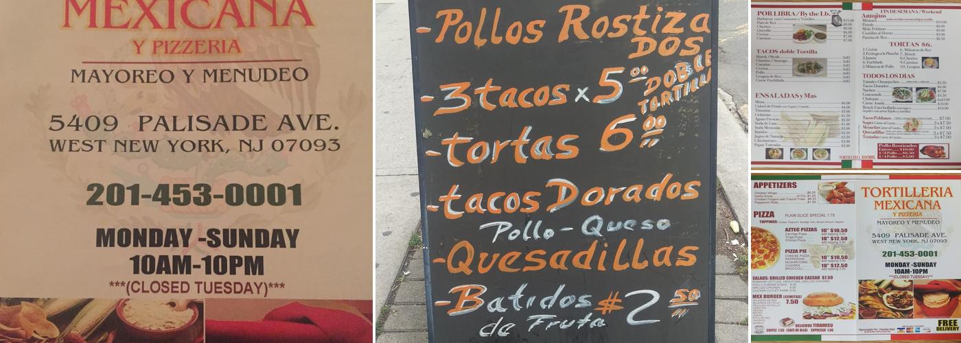 Xochitl Tortillería Mexicana y Pizzería Menu