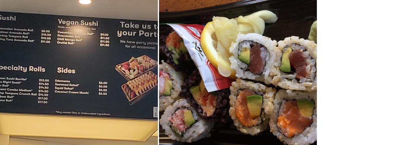 Tosai Sushi Menu