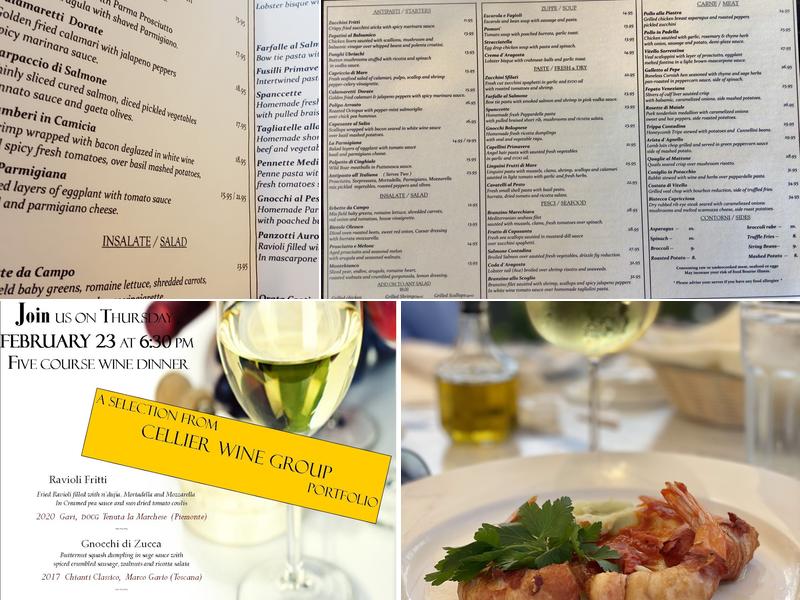 Toscana Ristorante Menu