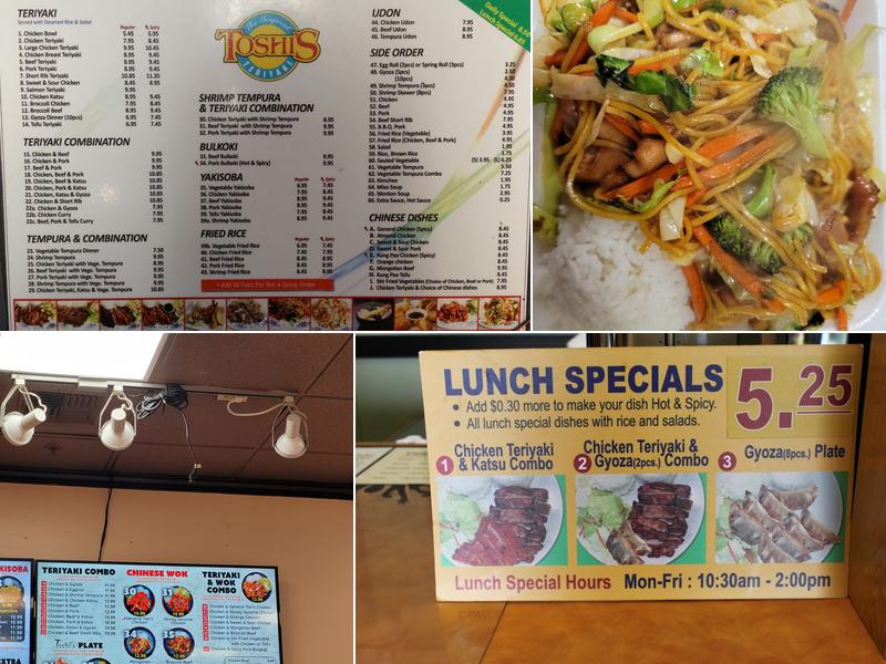 Toshi's Teriyaki( Burien - Fred Meyer) Menu
