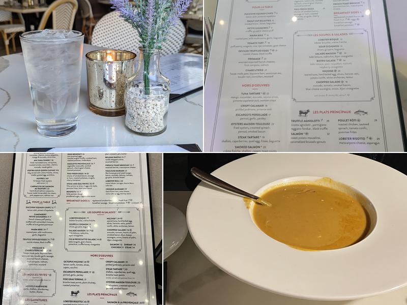 Toulouse Cafe and Bar Menu