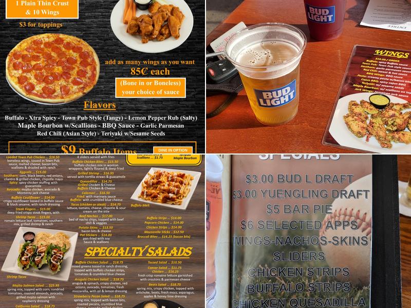 Town Pub Menu