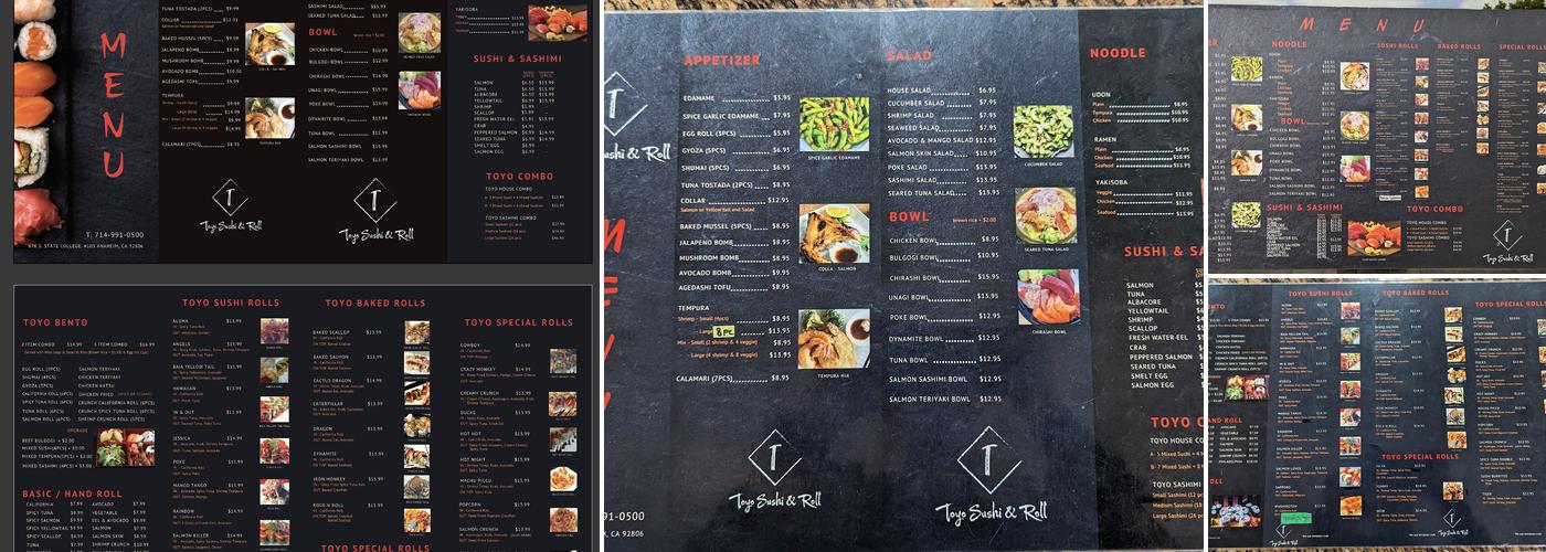 Toyo Sushi & Roll Menu