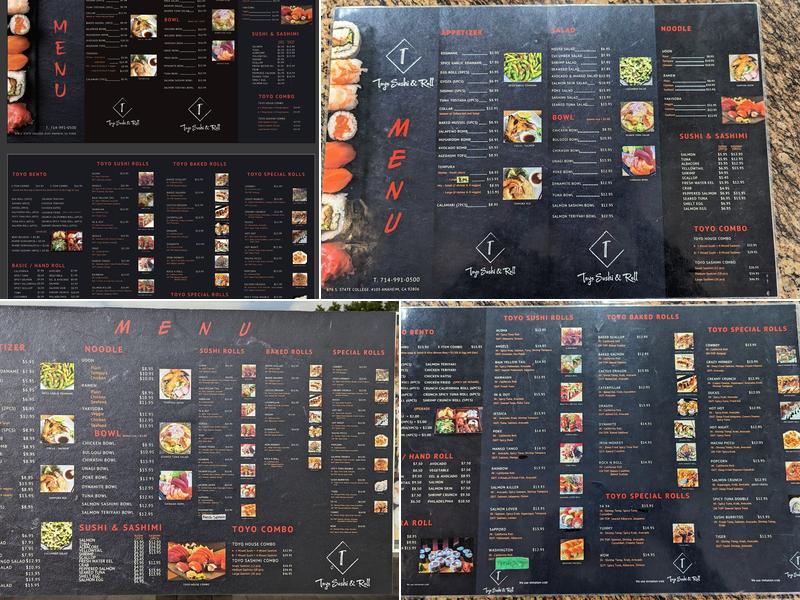 Toyo Sushi & Roll Menu