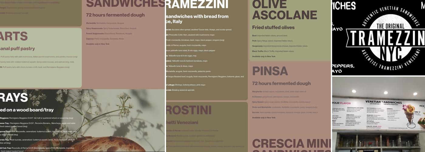 Tramezzini Menu