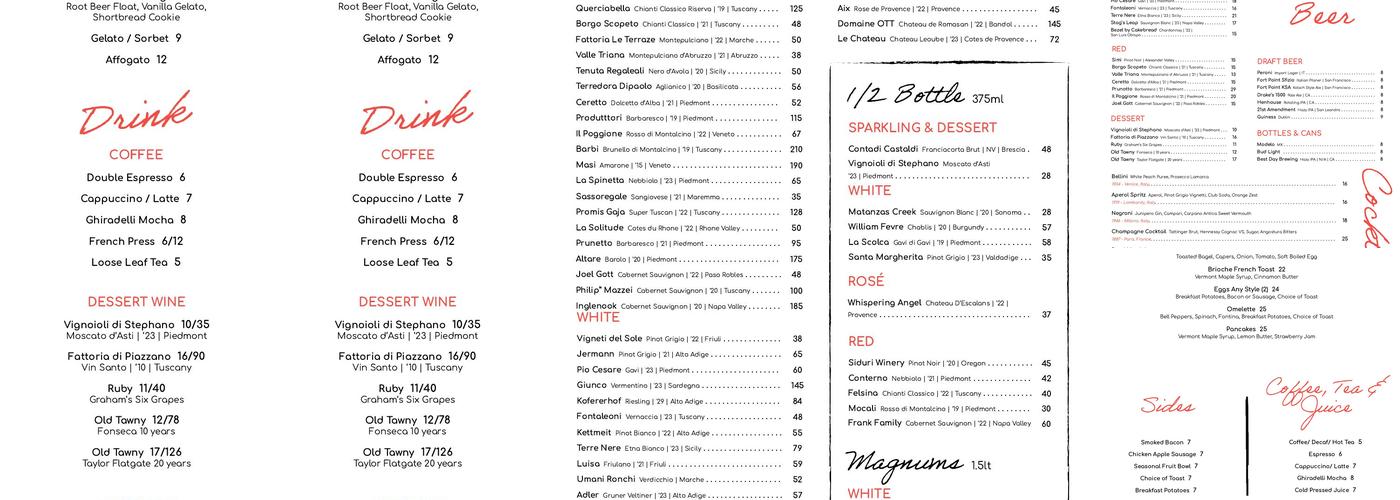 Tratto Menu