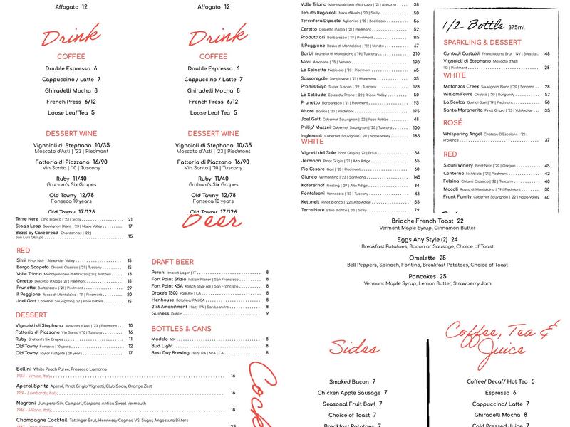 Tratto Menu