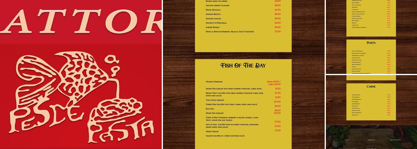 Trattoria Pesce Pasta Menu