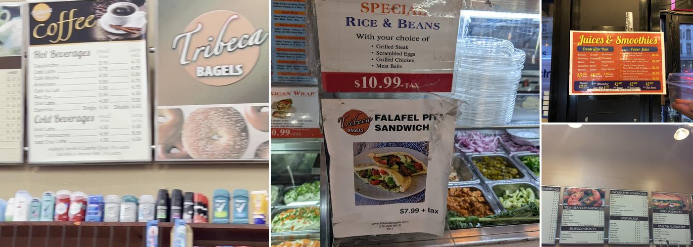 Tribeca Bagels Menu
