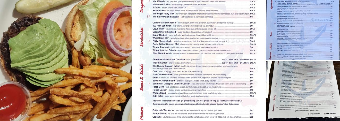 Trident Grill II Menu