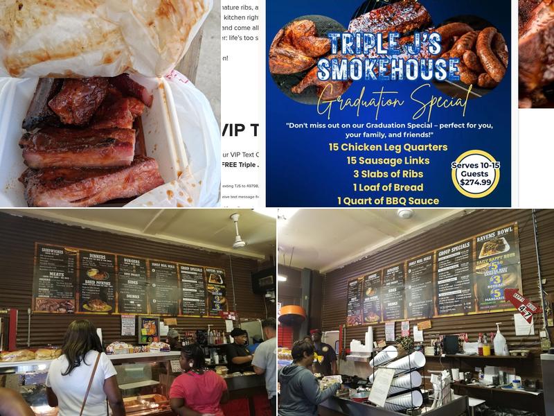 Triple J's Smokehouse Menu