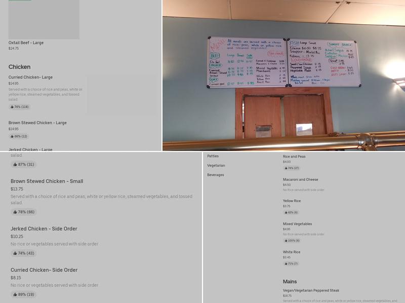 Tropical Isles Caribbean Restaurant Menu