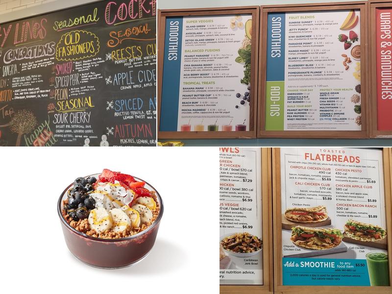 Tropical Smoothie Cafe Menu