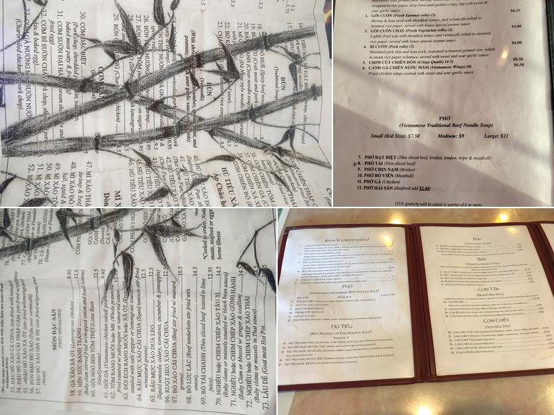 Truc Vietnamese Cuisine Menu