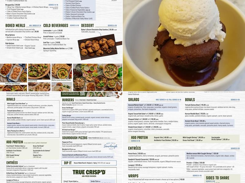 True Food Kitchen Menu