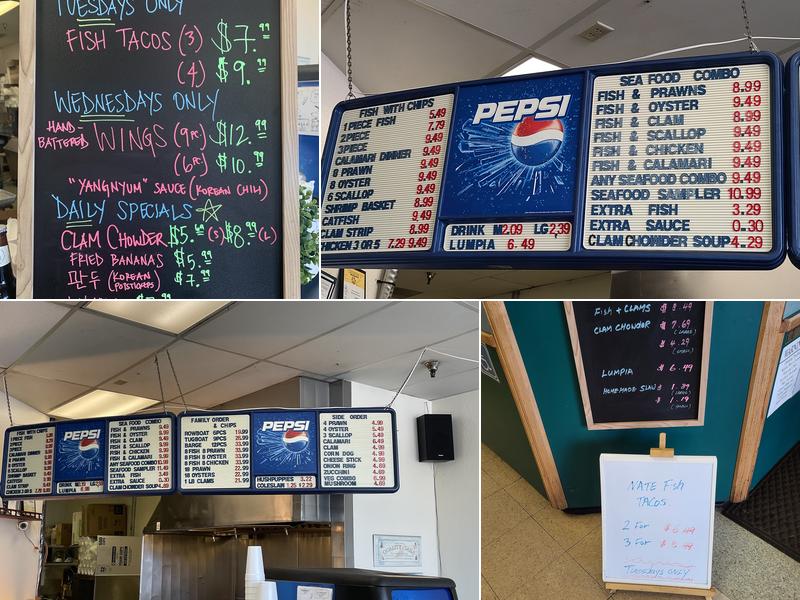 Tugboat Fish & Chips Menu