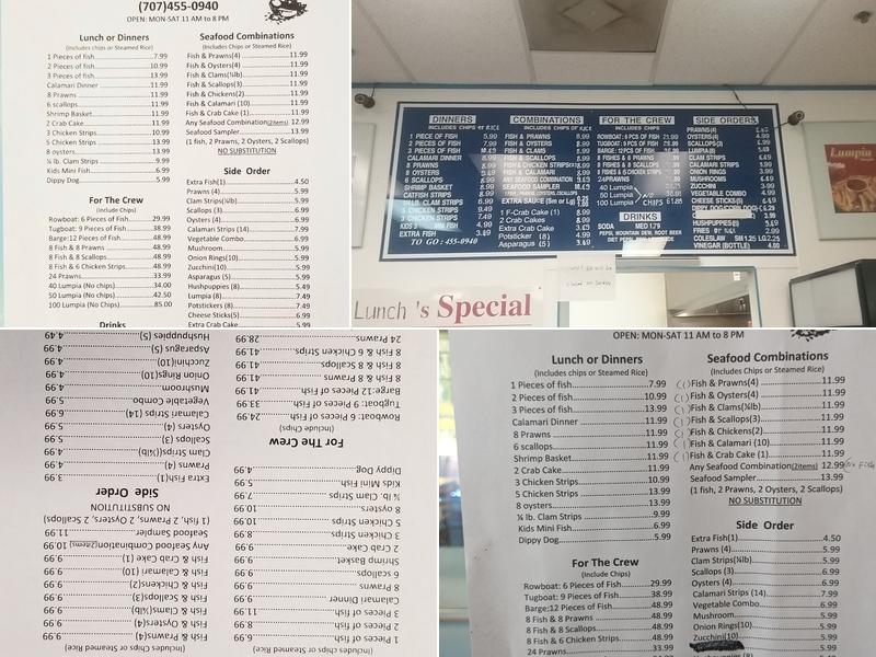 Tugboat Fish & Chips | Vacaville Menu