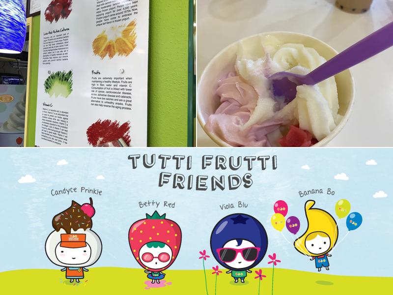 Tutti Frutti Menu