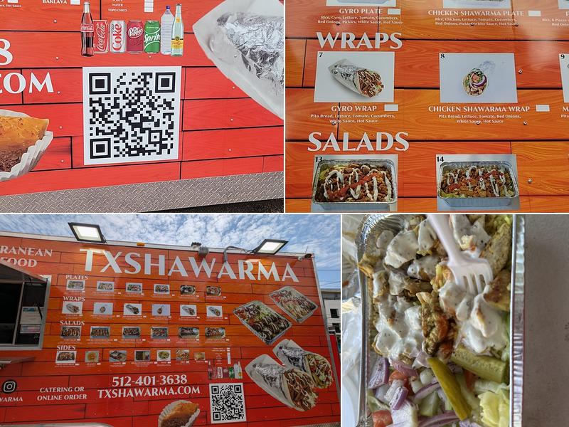 Tx shawarma Menu