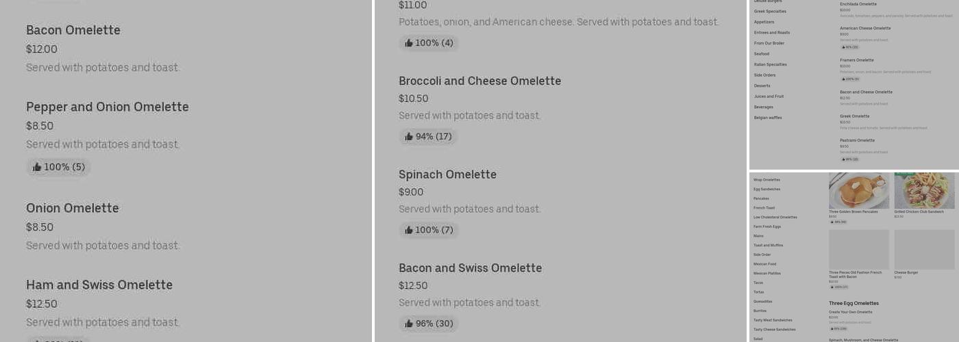 U & I Coffee Shop Menu