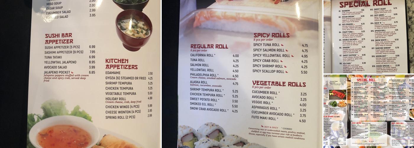 Hibachi Express & Sushi Menu