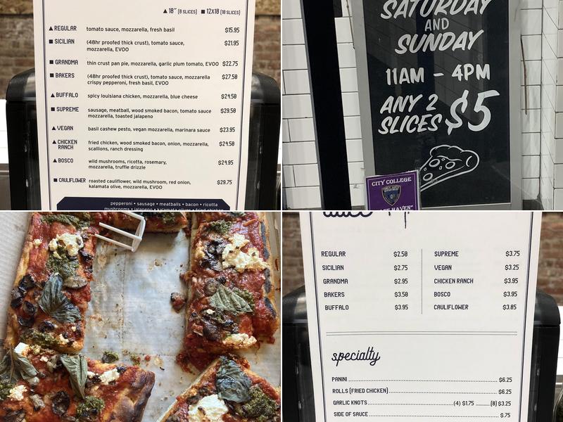 Uncle Tony's Pizza Menu