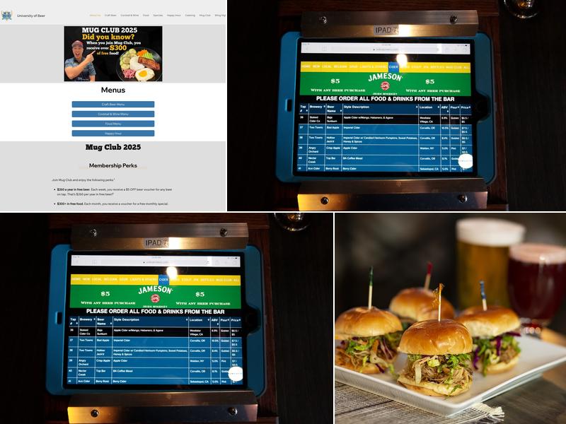 University of Beer - Vacaville Menu