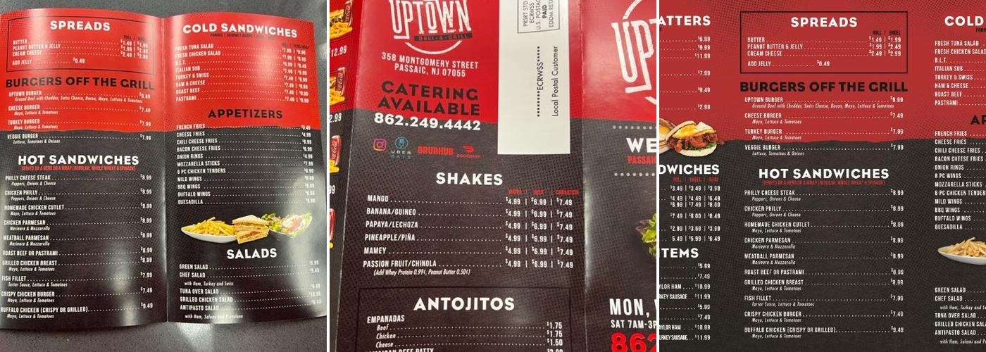 Uptown Deli & Grill Menu